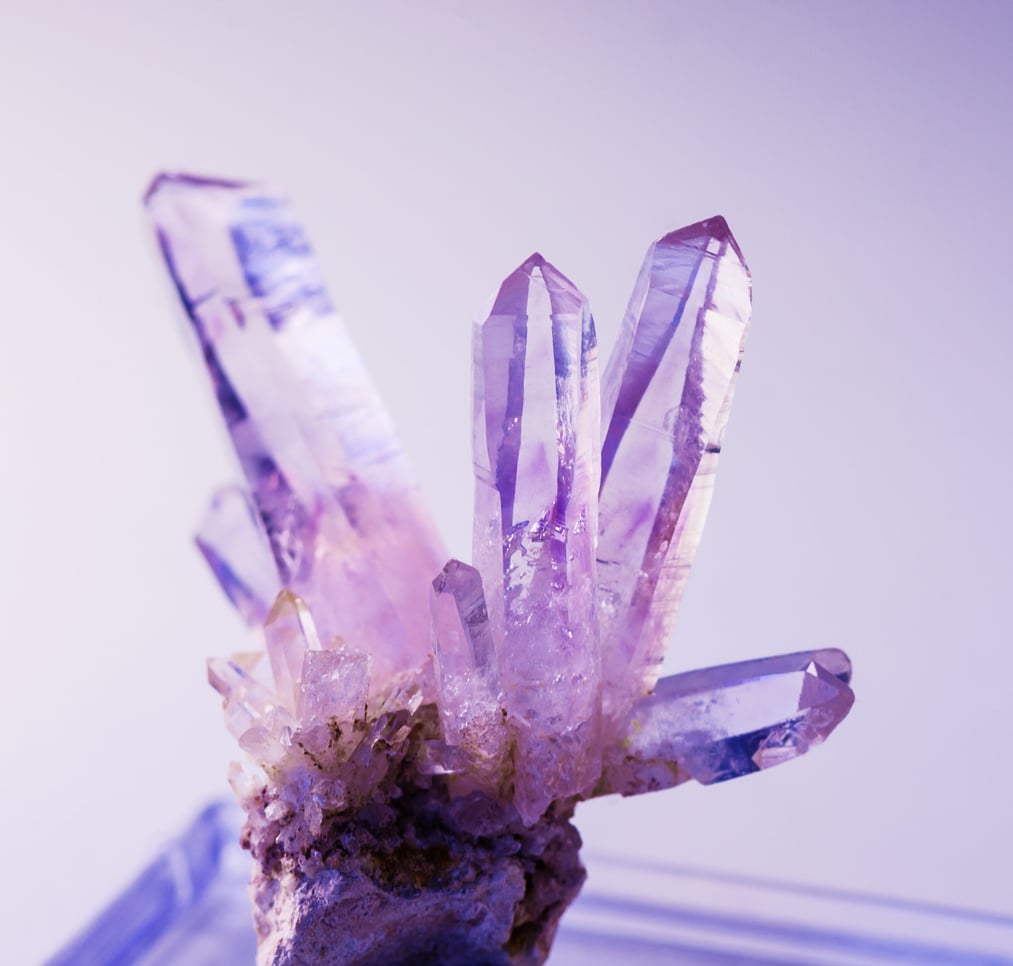 Natural gemstone amethyst